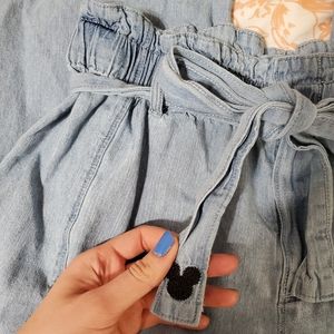 Disney Mickey Mouse Paperbag Denim Pants
